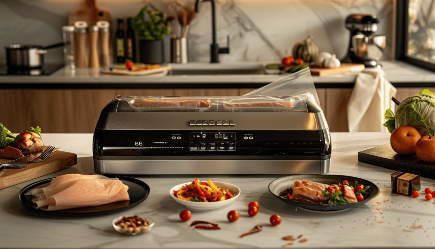 Machine Sous Vide Siolite – 30 Sacs Réutilisables, Sans Fil, Compacte, Pour Conserver Aliments Frais