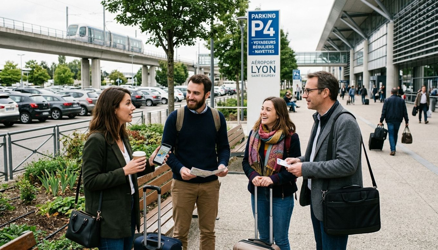 Voyageurs réguliers racontent leurs astuces pour dompter le parking aéroport Lyon Saint Ex